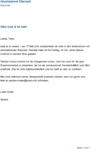 abschiedsmail-während-elternzeit-vorlage