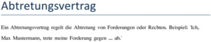 abtretungsvertrag-forderungen-rechtssicher-abtreten