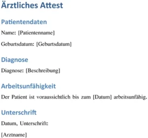 aerztliches-attest-gesundheitsnachweis-vorlage-arbeitsunfaehigkeit