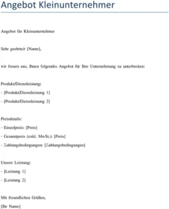 angebot-fuer-kleinunternehmer