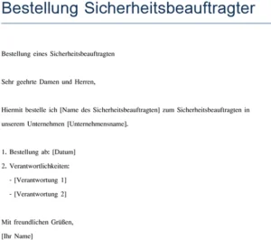 bestellung-sicherheitsbeauftragter-unternehmen-dokumentation-vorlage