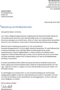 bewerbung-als-kfz-mechatroniker-word