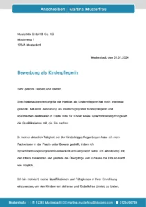 bewerbung-als-kinderpflegerin-mit-persoenlicher-note