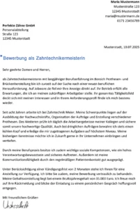 bewerbung-als-zahntechnikermeisterin-word