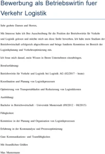 bewerbung-betriebswirtin-verkehr-logistik