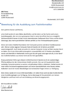 bewerbung-fachinformatiker-ausbildung