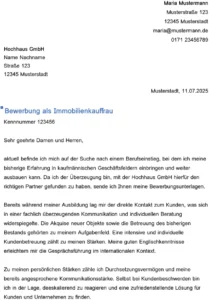 bewerbung-immobilienkauffrau-berufseinstieg