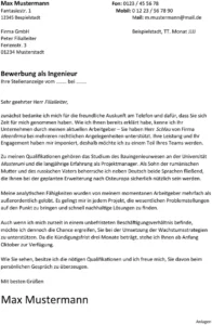 bewerbung-ingenieur-vorlage-kostenlos