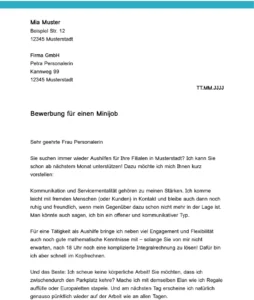 bewerbung-minijob-vorlage
