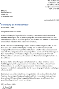 bewerbung-notfallsanitaeter-vorlage-als-berufseinstieg