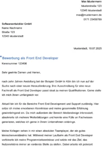 bewerbung-vorlage-front-end-developer