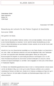 bewerbung-vorlage-lehrerin-unterrichtsfachen