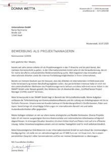 bewerbung-vorlage-projektmanagerin-word