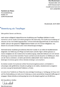 bewerbung-vorlage-tierpfleger-berufseinstieg