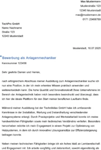 bewerbungsvorlage-anlagenmechaniker-berufseinstieg