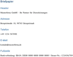 briefpapier-musterfirma-ihre-dienstleistungen