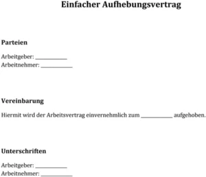 einfacher-aufhebungsvertrag