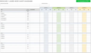 einfaches-ein-jahres-wort-gantt-diagramm-vorlage