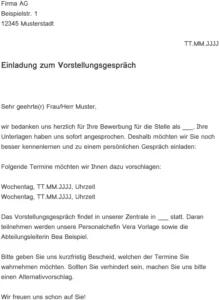 einladung-vorstellungsgespraech-vorlage-word