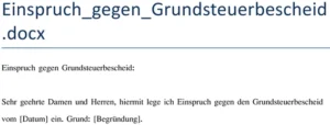 einspruch-gegen-grundsteuerbescheid