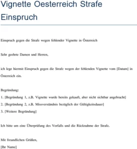 einspruch-gegen-strafe-fehlende-vignette-oesterreich