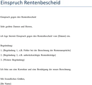 einspruch-rentenbescheid-vorlage-fuer-privatpersonen