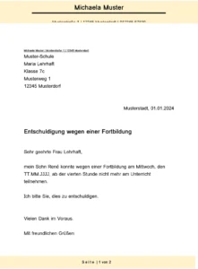 entschuldigung-fortbildung-schule