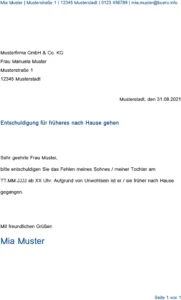 entschuldigung-frueher-nach-hause-gehen