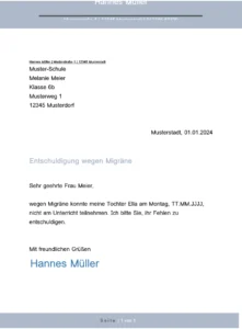 entschuldigung-fuer-schule-wegen-migraene