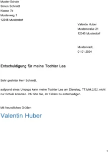 entschuldigung-umzug-schule-brief-vorlage