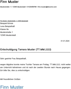 entschuldigung-vorlage-fuer-schule-bei-gesundheitlichen-gruenden