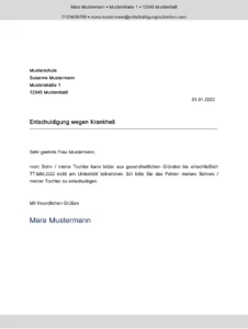 entschuldigung-wegen-krankheit-fuer-schule