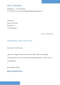 entschuldigung-wegen-termin-schule-vorlage