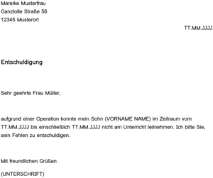 entschuldigungsschreiben-fuer-die-schule-vorlage
