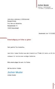 entwurf-entschuldigung-frueher-schulbesuch-wegen-arzttermin