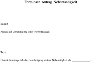 formloser-antrag-nebentaetigkeit