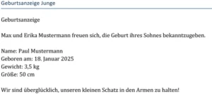 geburtsanzeige-junge-fuer-die-ankuendigung-eines-neugeborenen