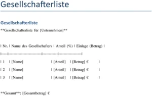 gesellschafterliste-fuer-unternehmen