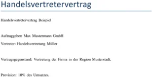handelsvertretervertrag-beispiel-fuer-klare-vertraege