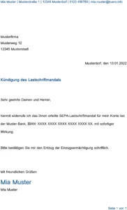 kuendigung-des-lastschriftmandats-vorlage