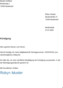kuendigung-einer-mitgliedschaft-bei-einem-golfclub