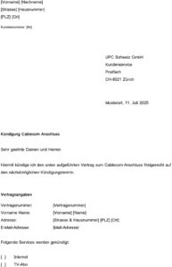 kuendigung-eines-cablecom-anschlusses-vorlage