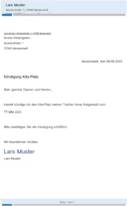 kuendigung-eines-kita-platzes-vorlage