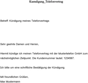 kuendigung-telefonvertrag-vorlage-fuer-kunden-mit-kundenummer