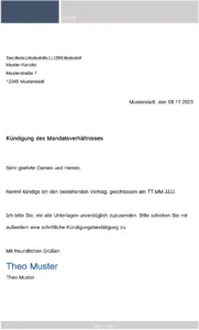 kuendigung-vorlage-mandatsverhaeltnisse