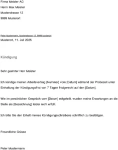kuendigung-waehrend-der-probezeit
