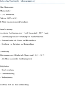 lebenslauf-assistenten-im-hotelmanagement