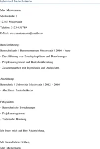 lebenslauf-bautechnikerin-erstellen-muster-vorlage