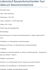 lebenslauf-bauwerksmechaniker-abbruch-betontrenntechnik
