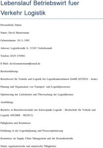 lebenslauf-betriebswirt-verkehr-logistik